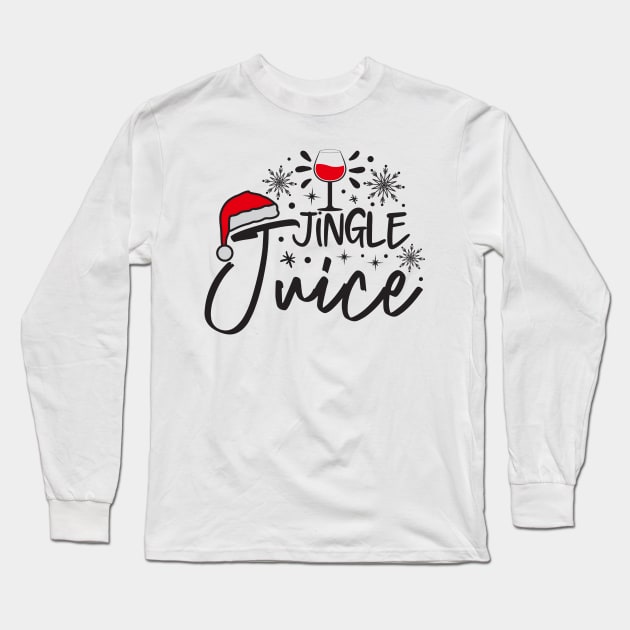 Jingle Juice Long Sleeve T-Shirt by MZeeDesigns